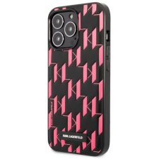 Karl Lagerfeld Monogram Plague műanyag hátlap iPhone 13 Pro fekete-rózsaszín tok és táska