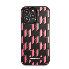 Karl Lagerfeld Monogram Plaque hátlap tok Apple iPhone 13 Pro, rózsaszín tok és táska