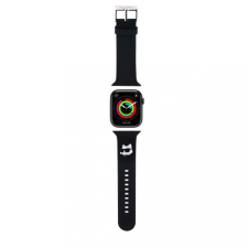 Karl Lagerfeld óraszíj fekete KLAWLSLCNK Apple Watch 42mm / 44mm / 45mm / 49mm okosóra kellék