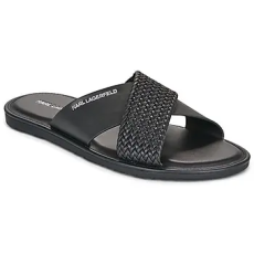 Karl Lagerfeld Papucsok KASTOR IV Kross Strap Sandal Fekete 43
