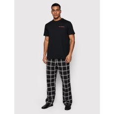 Karl Lagerfeld Pizsama Check 220M2128 Fekete Relaxed Fit