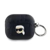 Karl Lagerfeld PU Embossed Karl Head Apple AirPods 3 tok, fekete