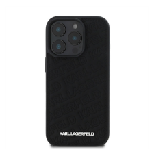 Karl Lagerfeld PU Quilted Pattern Apple iPhone 16 Pro Max hátlap tok, fekete tok és táska
