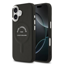Karl Lagerfeld PU RSG Logo MagSafe tok iPhone 17 készülékhez fekete tok és táska