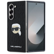 Karl Lagerfeld PU Saffiano Monogram Karl Head Samsung Z Fold6 tok, fekete tok és táska