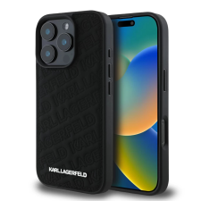 Karl Lagerfeld Quilted Pattern hátlaptok iPhone 16 Pro Max fekete tok és táska