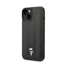 Karl Lagerfeld Quilted Puffy Ikonik Logo Case for iPhone 14 Plus fekete (KLHCP14MPSQPK) tok és táska