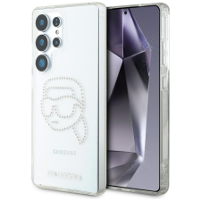 Karl Lagerfeld Rhinestones Karl Head Logo Samsung Galaxy S25 Ultra hátlap tok, átlátszó tok és táska