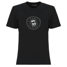 Karl Lagerfeld Rövid ujjú pólók IKON RS CIRCLE T-SHIRT Fekete EU XS