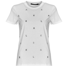 Karl Lagerfeld Rövid ujjú pólók RHINESTONE KARL  T-SHIRT Fehér EU S