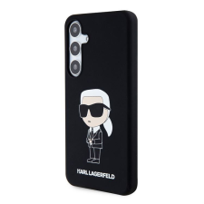 Karl Lagerfeld Samsung S24 KARL LAGERFELD KLHCS24SSNIKBCK Liquid Silicone Hátlap - Fekete tok és táska