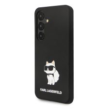 Karl Lagerfeld Samsung S24 Plus KARL LAGERFELD KLHCS24MSNCHBCK Liquid Silicone Hátlap - Fekete tok és táska