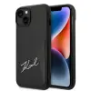 Karl Lagerfeld Signature Logo Cardslot Tok iPhone 14 Plus-hoz - Fekete
