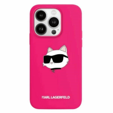 Karl Lagerfeld Silicone Choupette Head MagSafe-kompatibilis tok iPhone 15/14/13 - rózsaszín tok és táska