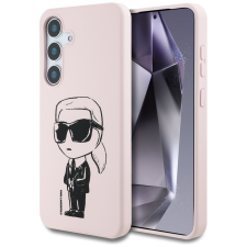 Karl Lagerfeld Silicone Graffiti Ikonik Printed Logo Samsung Galaxy S25 MagSafe tok, rózsaszín tok és táska