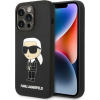 Karl Lagerfeld Silicone Ikonik Apple iPhone 14 Pro Max Magsafe hátlap tok, fekete (KLD1263)