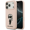 Karl Lagerfeld Silicone Karl Sketch &amp; Logo iPhone 17 Pro MagSafe kompatibilis hátlap tok, rózsaszín