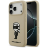 Karl Lagerfeld Silicone Karl Sketch &amp; Logo iPhone 17 Pro Max MagSafe kompatibilis hátlap tok, barna
