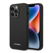 Karl Lagerfeld Silicone Plaque Apple iPhone 14 Pro Magsafe hátlap tok, fekete tok és táska