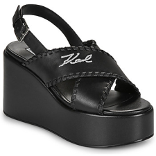 Karl Lagerfeld Szandálok / Saruk WENDY Whipstich Kross Strap Fekete 37 női szandál