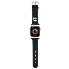 Karl Lagerfeld szíj Apple Watch 42/44/45/49mm - fekete okosóra kellék