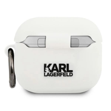 Karl Lagerfeld Szilikon Kapetta Airpods 3 Tokhoz Fehér fülhallgató, fejhallgató tok