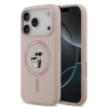 Karl Lagerfeld Telefontok iPhone 17 Pro - Karl Lagerfeld és Choupette - MagSafe kompatibilis pink hátlap tok