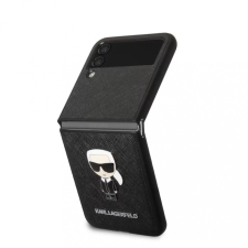 Karl Lagerfeld tok fekete KLHCZF4IKMSBK Samsung Z Flip 4 készülékhez tok és táska