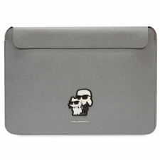 Karl Lagerfeld tok KLCS14SAKCPMG 14" ezüst Saffiano Karl&Choupette tok és táska