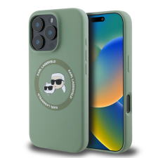 Karl Lagerfeld tok sötétzöld KLHMP16LSKCHTCA Apple Iphone 16 Pro készülékhez tok és táska