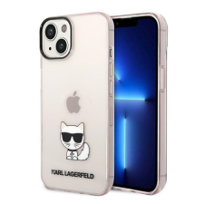 Karl Lagerfeld Transparent Choupette Body Apple iPhone 14 Plus hátlap tok, rózsaszín tok és táska