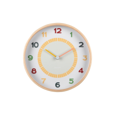 Karlsson 5962MC design falióra, sárga, átmérő 25cm falióra