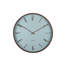 Karlsson 6014BL design falióra, kék, átmérő: 40 cm, kék falióra