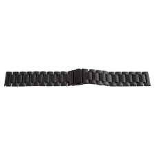  Karóra csat  békazárral, acél, fekete színű, 20mm óraszíj