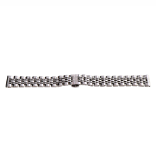  Karóra csat  pillangózárral, acél, ezüst színű, 12mm óraszíj