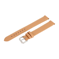  Karóra szíj, bézs színű, varrott, 85+125 mm / 16 mm XL óraszíj