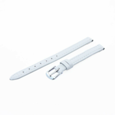  Karóra szíj, műbőr, fehér színű, 65+105/8 mm óraszíj