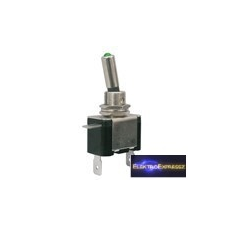  Karos kapcsoló 2pol./2pin ON-OFF 12VDC/25A (zöld leddel) villanyszerelés