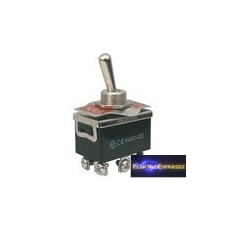 Karos kapcsoló 2pol./6pin ON-ON 250V/10A (csavarral) villanyszerelés