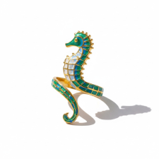 KÁRPÁTHY ékszer Aranyozott csikóhal gyűrű gyűrű