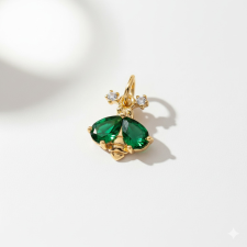 KÁRPÁTHY ékszer Crystal méhecske charm, aranyozott egyéb ékszer