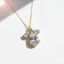 KÁRPÁTHY ékszer DIY Crystal Water Drop nyaklánc, aranyozott nyaklánc