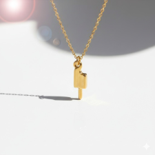 KÁRPÁTHY ékszer DIY Jégkrém nyaklánc, aranyozott nyaklánc