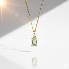 KÁRPÁTHY ékszer DIY Október kristály nyaklánc, aranyozott nyaklánc