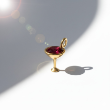 KÁRPÁTHY ékszer Koktélpohár charm, aranyozott egyéb ékszer