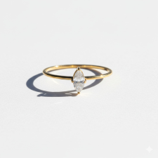 KÁRPÁTHY ékszer Marquise aranyozott gyűrű gyűrű