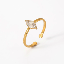 KÁRPÁTHY ékszer Marquise Light aranyozott gyűrű gyűrű