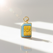 KÁRPÁTHY ékszer SIM kártya charm, aranyozott egyéb ékszer