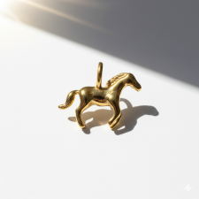 KÁRPÁTHY ékszer Vágtató póni charm, aranyozott egyéb ékszer