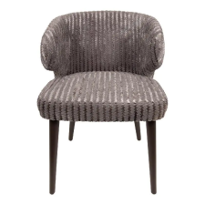  Kárpitozott design szék – Taupe szín, fa lábakkal bútor
